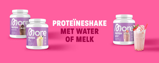 Proteïneshake met water of melk: wat is beter?