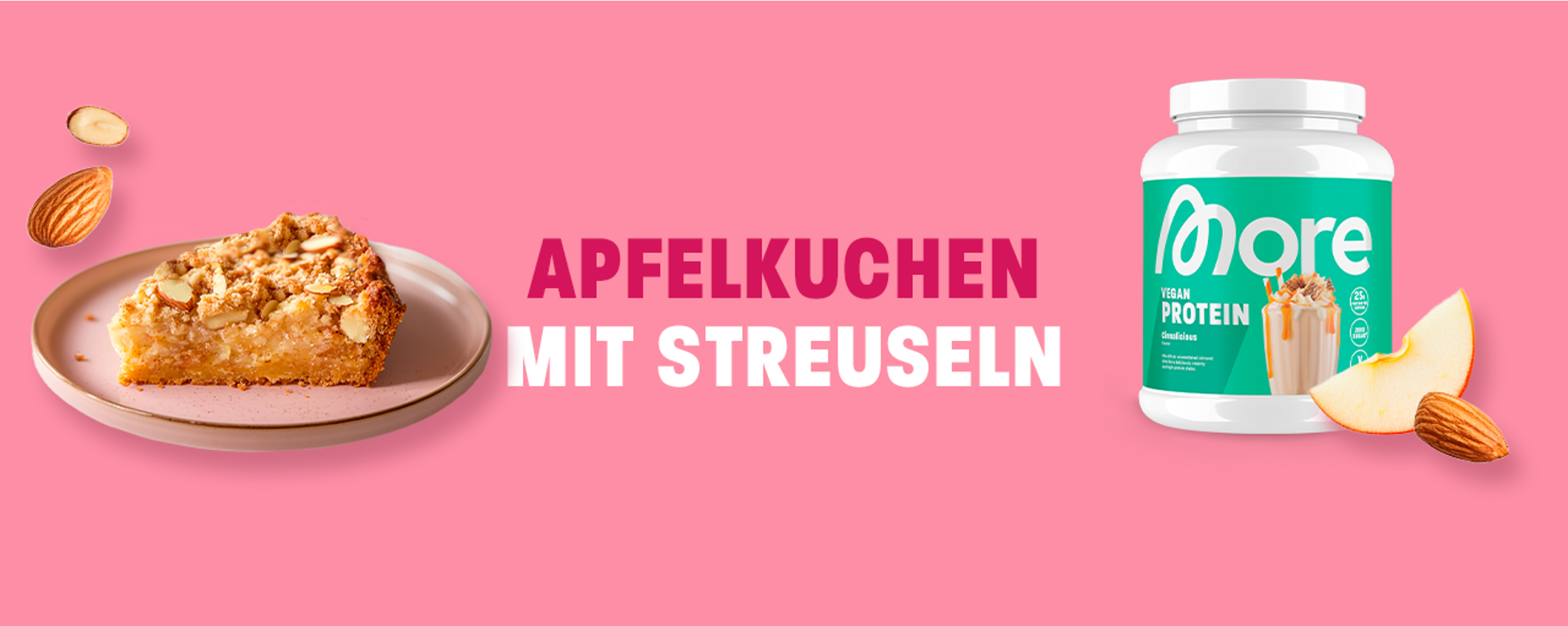 Apfelkuchen mit Streuseln | Mehr Protein, weniger Zucker Apfelkuchen mit Streuseln | Mehr Protein, weniger Zucker