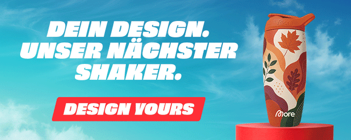 Dein Design. Unser nächster Shaker. CTA: Design Yours