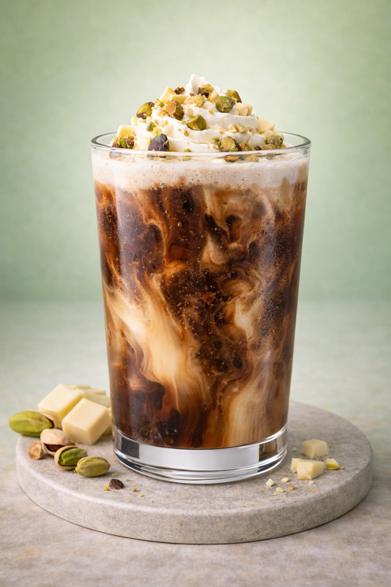 Mix and Match: Protein Iced Coffee Latte Macchiato Pistachio White Chocolate