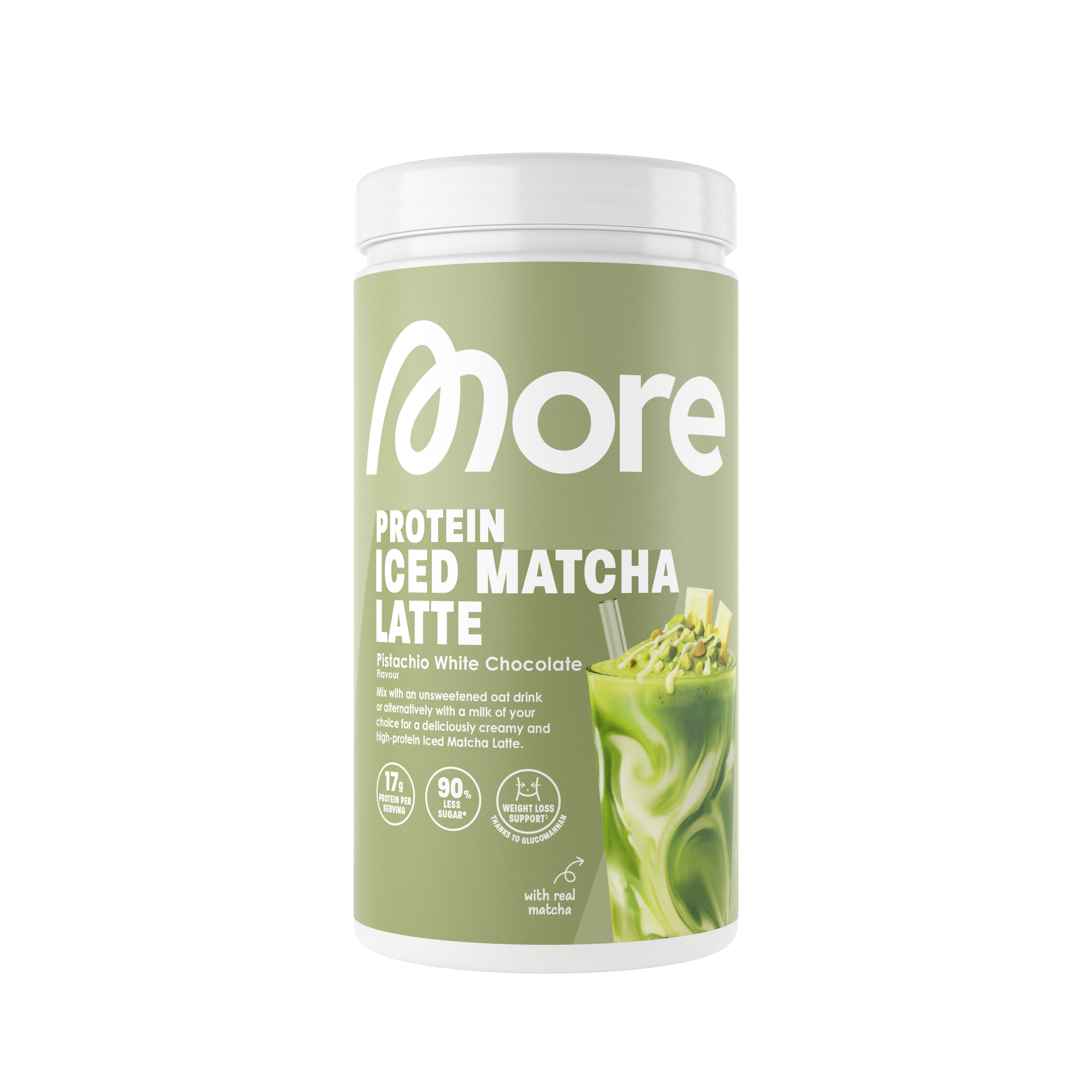 MORE Iced Matcha Latte Kaufen Ohne Zuckerzusatz 500 G MORE Iced Matcha Latte Kaufen Ohne Zuckerzusatz 500 G