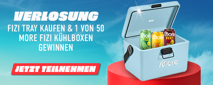 Verlosung: FIZI Tray kaufen & 1 von 50 More Fizi Kühlboxen gewinnen
