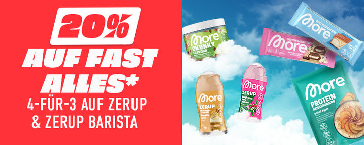 20 % auf fast alles*. 4 für 3 auf Zerup**