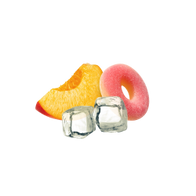 Lemonade Style Pink Peach Rings / 600g